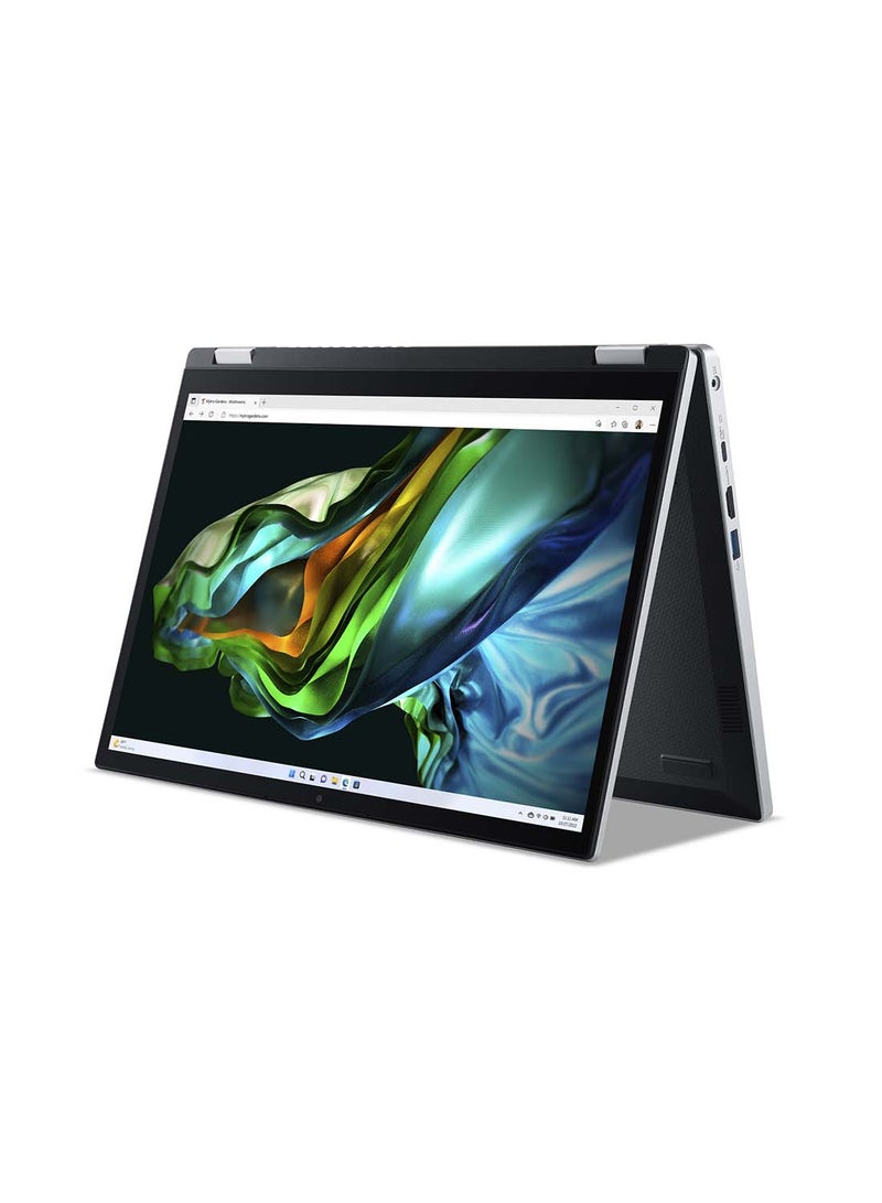 Acer - Aspire 3 Spin 14 Convertible Notebook With 14-Inch Display, Core i3-N305 Processor/8GB LPDDR5 RAM/128GB SSD Storage/Intel UHD Graphics/Windows 11 English/Arabic Pure Silver - Image 1