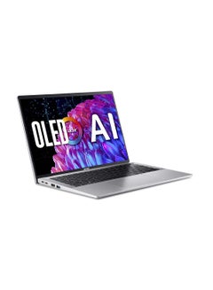 Swift Go SFG14 Ultra-Thin Notebook With 14-Inch Display, Core i7-1355U Processor/16GB LPDDR5 RAM/1TB SSD Storage/Intel Iris XE Graphics/Windows 11 Home English/Arabic Pure Silver