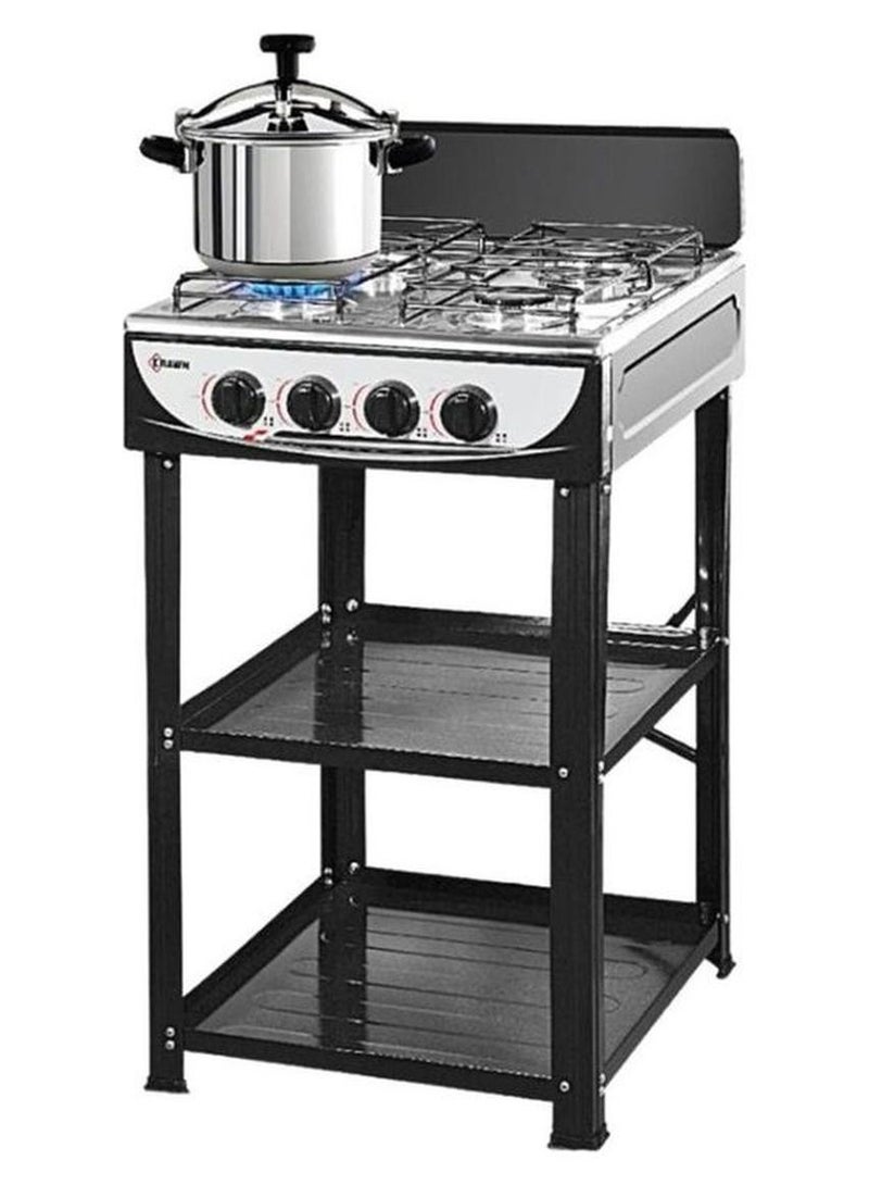 كراون موقد غاز بـ 4 شعلات مع حوامل KW-38041 متعدد الألوان KW-38041