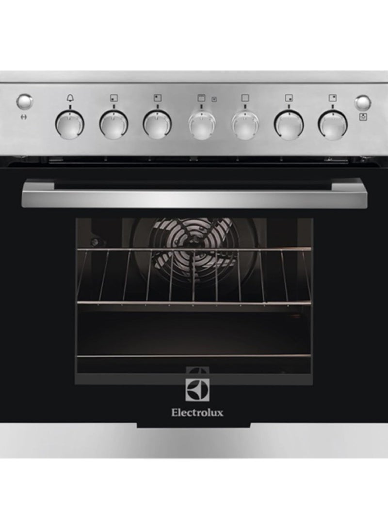 Electrolux 60x60cm Freestanding Cooker, Full Gas Cooking Range with 4 Burners, Cast iron pan support, XXL Oven with Fan, Automatic Ignition & Thermocouple Safety EKG613A1OX Stainless steel - Image 2