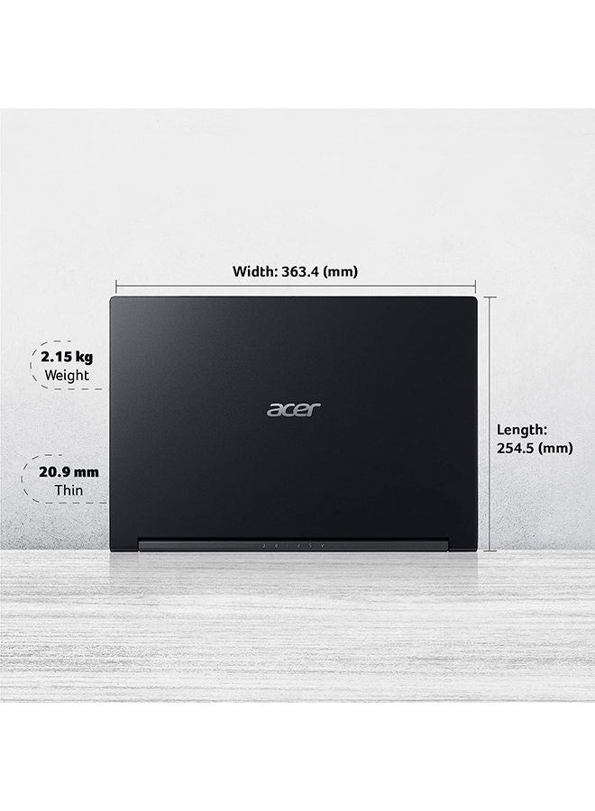 Acer - ASPIRE 7 A715-76G-58FT Gaming Notebook With 15.6-Inch FHD Display, Core i5-12450H Processor/8GB DDR4 RAM/512GB SSD Storage/4GB Nvidia RTX3050 Graphics/Windows 11 Home- English/Arabic Charcoal Black - Image 1