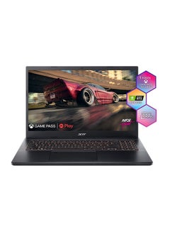 ASPIRE 7 A715-76G-58FT Gaming Notebook With 15.6-Inch FHD Display, Core i5-12450H Processor/8GB DDR4 RAM/512GB SSD Storage/4GB Nvidia RTX3050 Graphics/Windows 11 Home- English/Arabic Charcoal Black