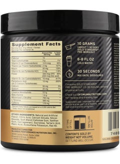 Optimum Nutrition Gold Standard PreWorkout Fruit Punch 300 Grams, 30 Servings  - Image 3