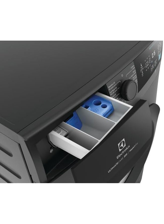 Electrolux Premium Washer Dryer 7/5 KG with 12 Programs, Eco-Inverter Fully Automatic Front Load Washing & Drying Combo Machine, High Energy Efficient, Hygienic Care/SensiCare/Delay Start 7 kg EWW7024M3SB Onyx Dark Silver - Image 2