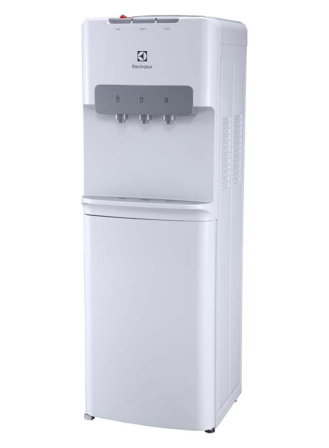 Water Dispenser, Top Loading, 3-Taps Equipped With Hot Cold And Ambient Temperature, Floor Standing, LED Indicator, Child Safety Lock For Faucet, Best Home, Office And Pantry EQAXF1SXWG White