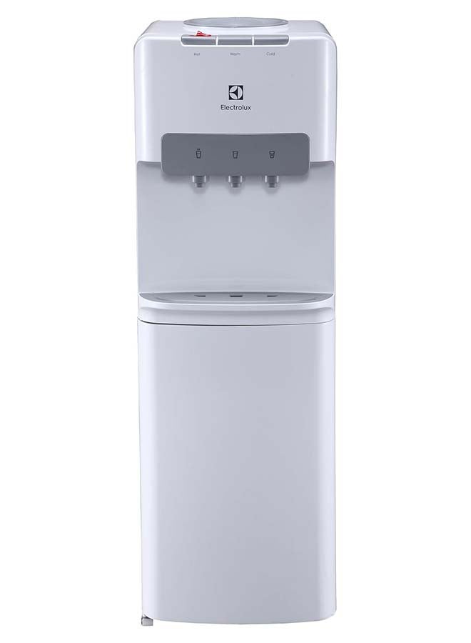 Water Dispenser, Top Loading, 3-Taps Equipped With Hot Cold And Ambient Temperature, Floor Standing, LED Indicator, Child Safety Lock For Faucet, Best Home, Office And Pantry EQAXF1SXWG White