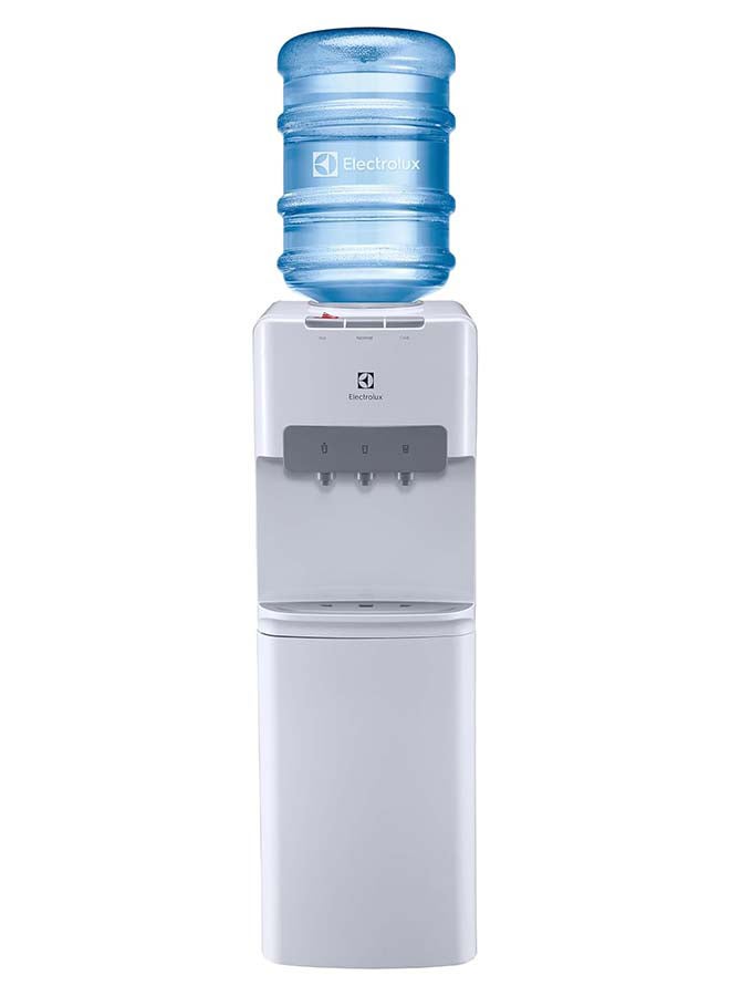Water Dispenser, Top Loading, 3-Taps Equipped With Hot Cold And Ambient Temperature, Floor Standing, LED Indicator, Child Safety Lock For Faucet, Best Home, Office And Pantry EQAXF1SXWG White