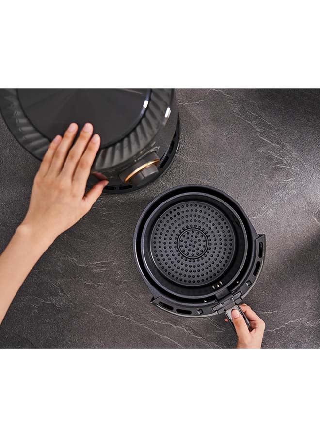 Electrolux - 3L Compact Air Fryer With Timer And Temperature Control For Frying Without Oil, Roasting, Grilling And Baking, Rapid Hot Air Technology, Dishwasher Safe Detachable Basket For Easy Cleaning 3 L 1350 W E6AF1-220K Pebble Grey - Image 1