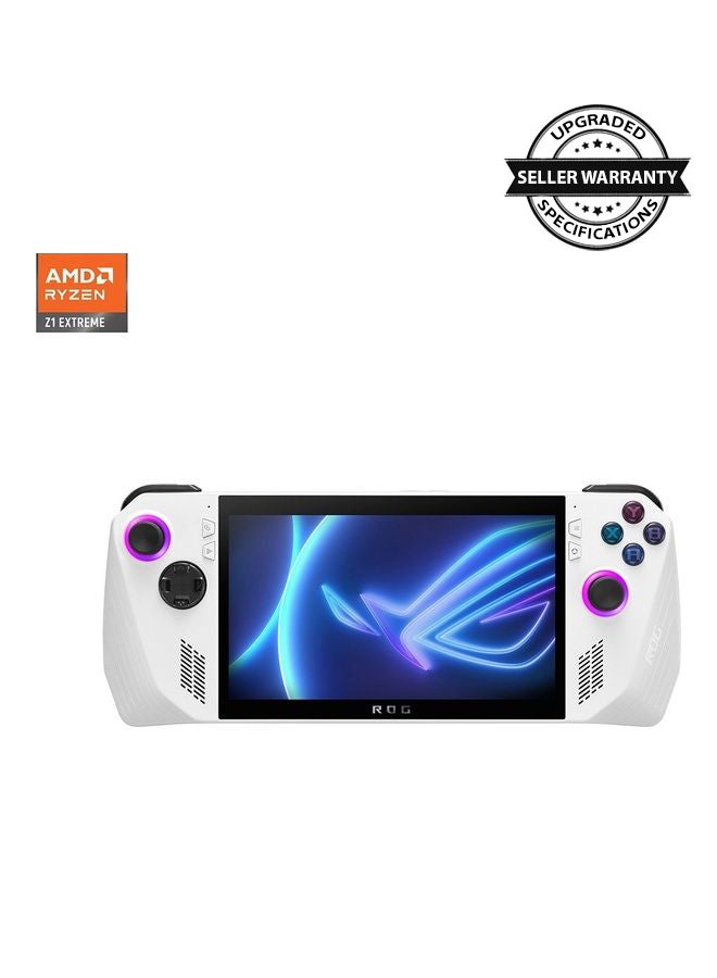 ASUS Rog Ally Handheld With 7 Inch Full HD(1920X1080) With Touch Screen Fingerprint 120Hz 7Ms Display ,AMD Ryzen Z1 Extreme Processor/16GB RAM DDR5/512GB SSD/Windows 11 Home/AMD Radeon Graphics/ White  - Image 2