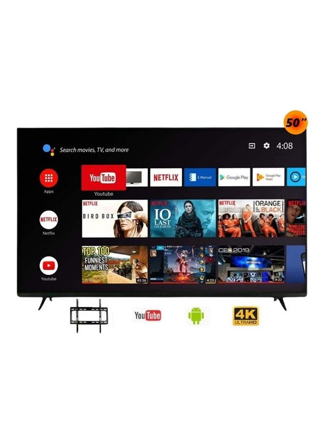 Dansat 50 inch 4K tv smart android frameless screen DTD50BU Black - Image 1