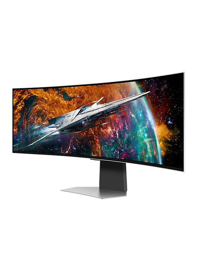 Samsung 49" Inch Odyssey OLED UltraWide 240Hz 0.03ms Gaming Monitor, Gaming Hub, Tizen, 1800R, FreeSync Premium Pro, Adaptive-Sync, Remote Access, Bixby, Game Bar 2.0 & Adaptive Sound Pro (5W x 2ch) G9 G95SC Silver - Image 4