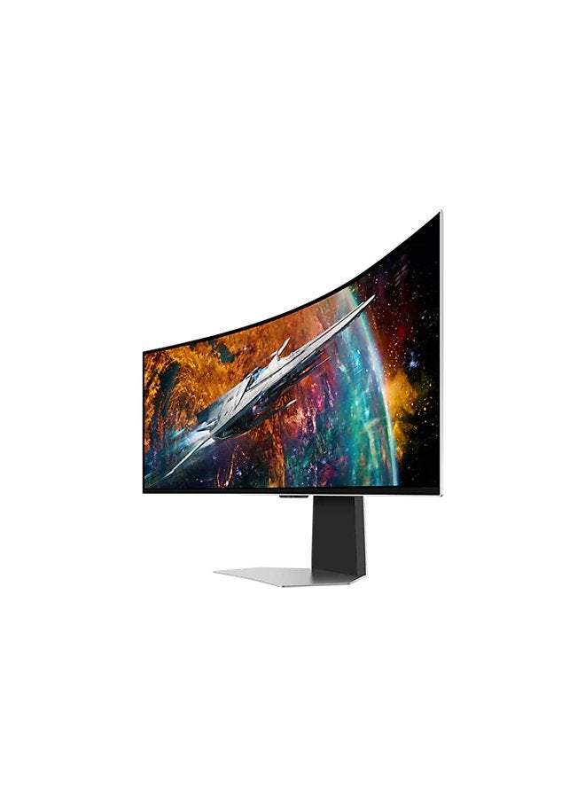سامسونج شاشة ألعاب Odyssey OLED UltraWide 49 بوصة 240 هرتز 0.03 مللي ثانية، مركز الألعاب، Tizen، 1800R، FreeSync Premium Pro، Adaptive-Sync، الوصول عن بعد، Bixby، Game Bar 2.0، Adaptive Sound Pro (5W x 2ch)، G9 G95SC - Image 5