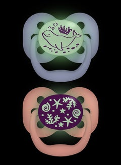 Dr. Brown’s Glow In The Dark Advantage Soother, 0-6m 2-Pack Assorted  - Image 2