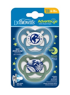 Advantage Pacifier - Stage 2, Glow In The Dark, Blue, 2-Pack - pnsku/N53419847A/45/_/1717678209/0e87b9bc-889a-4cf8-9b40-d4f1c35288b8