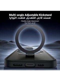 Ugreen iPhone 15 Pro MagSafe Case Kickstand Horizontal Vertical Adjustable, Anti-Fingerprint Matte Back, Mil-Grade Anti-Drop Shockproof, Slim Magnetic Yellowing-Resistant For iPhone 15 Pro Case 6.1 Inch Clear  - Image 2