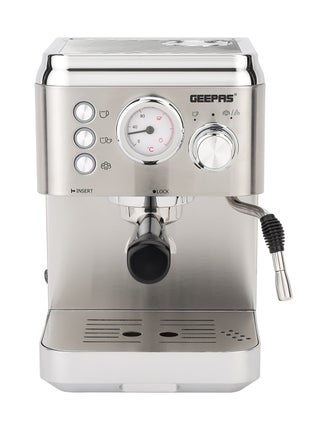 Espresso and Cappuccino Coffee Machine Die-Cast  Aluminum Boiler and Detachable Water Tank| Makes Cappuccino, Lattes, Espresso| Includes Overheating and Overpressure Protection 1.8 L 1800 W GCM1523SS Silver - pnsku/N53419911A/45/_/1695363912/958ad425-a9cf-4d30-98e1-525e53f9a52b
