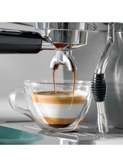 GEEPAS Espresso and Cappuccino Coffee Machine Die-Cast  Aluminum Boiler and Detachable Water Tank| Makes Cappuccino, Lattes, Espresso| Includes Overheating and Overpressure Protection 1.8 L 1800 W GCM1523SS Silver  - Image 4