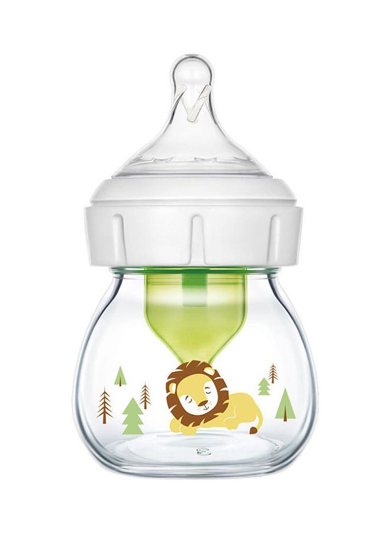 Dr. Brown’s - Glass W-N Anti-Colic Options+ Bottle With Lion Deco With Preemie Nipple, 2 Oz/60 Ml, 1-Pack - Image 1