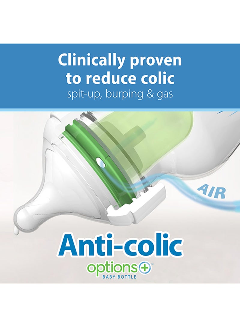 Dr. Brown’s - Glass W-N Anti-Colic Options+ Bottle With Lion Deco With Preemie Nipple, 2 Oz/60 Ml, 1-Pack - Image 1