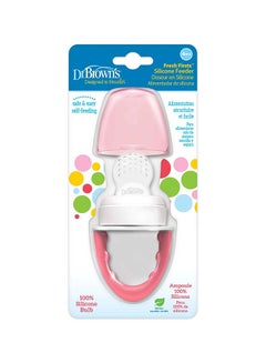 Dr. Brown’s Fresh Firsts Silicone Feeder - Pink, 1-Pack  - Image 3