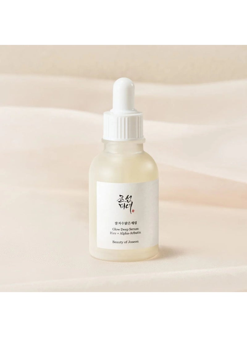 Beauty of Joseon - Glow Deep Serum Rice Alpha-Arbutin, Dark Spot Discoloration Correction for Uneven Dull Skin Tone, Daily Korean Skin Care for Men and Women 30ml, 1 fl.oz 30ml - Image 1