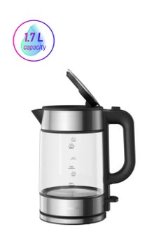 Xiaomi Electric Glass Kettle 1.7 L 2200 W BHR7423EU/MJDSH05FD/48366 Black Transparent  - Image 1