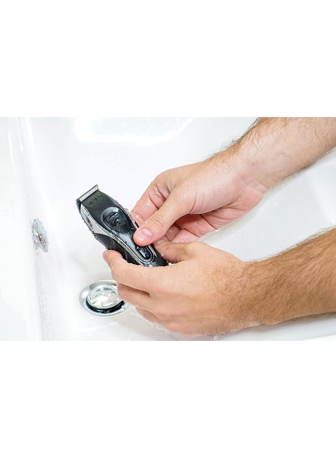 WAHL WAHL Aqua Groom 10-in-1 Multigroomer for Men | Showerproof Rechargeable Trimmer with Advanced Lithium Power | Self-Sharpening Precision Blades | 17 Cutting Lengths (9899-027) Black  - Image 3