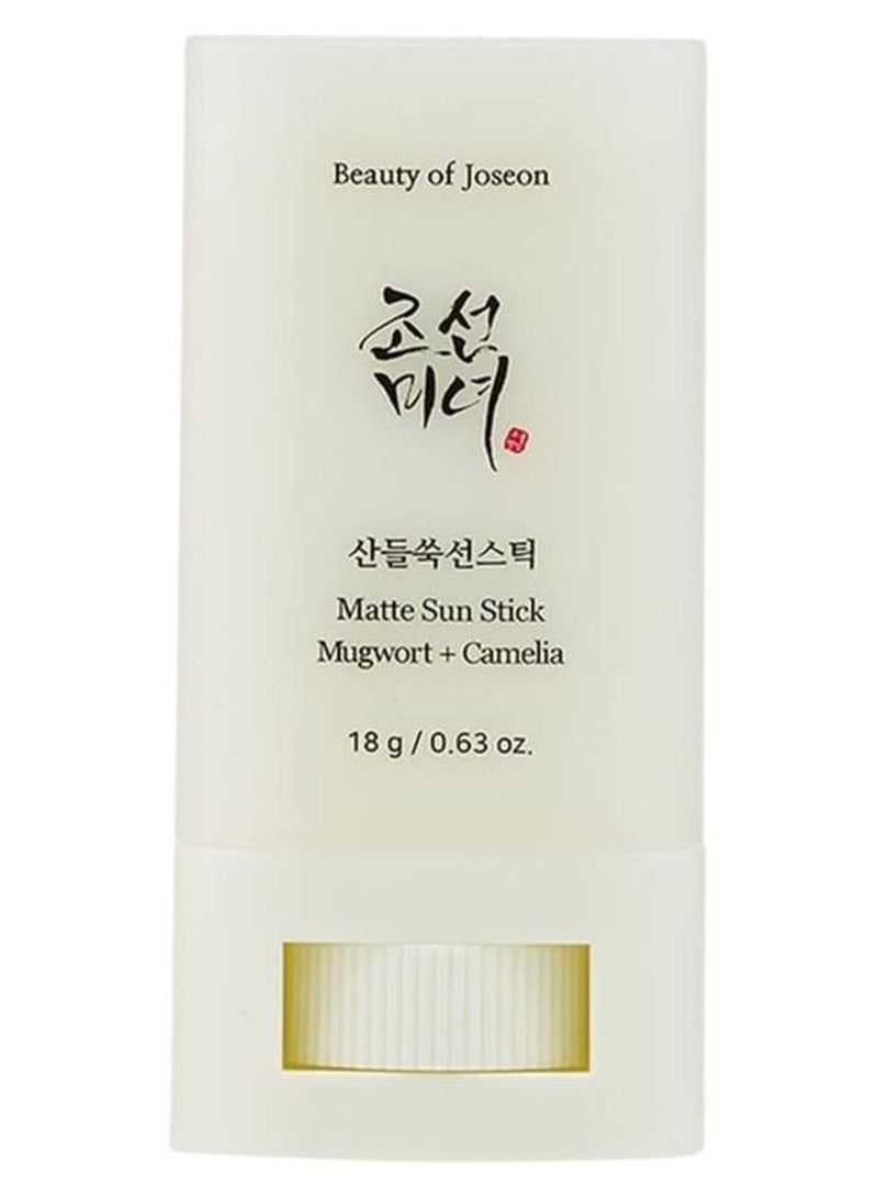 Beauty of Joseon Matte Sun Stick : Mugwort+Camelia for face Sunscreen moisturizing with SPF 50 PA++++ Korean sunscreen skincare 18g 18grams - Image 1