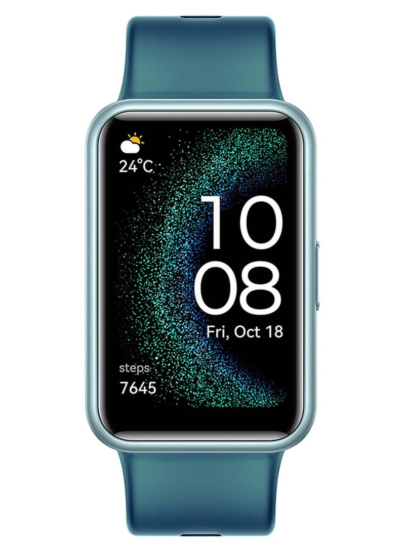 HUAWEI WATCH FIT Special Edition Smart Watch, 1.64-inch HD AMOLED Display, Built-in GPS, Scientific Sleep Tracking, Quick Replies for Third-Party Apps, Compatible with Android & iOS Devices Forest Green - Image 1