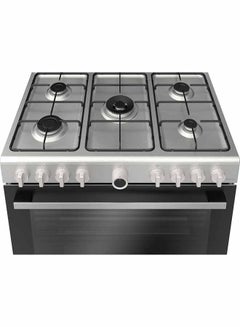 BOSCH Freestanding 5-Burner Gas Cooker HGV1F0U59M Stainless Steel/Black  - Image 2