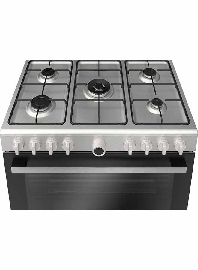 BOSCH Freestanding 5-Burner Gas Cooker HGV1F0U59M Stainless Steel/Black  - Image 2
