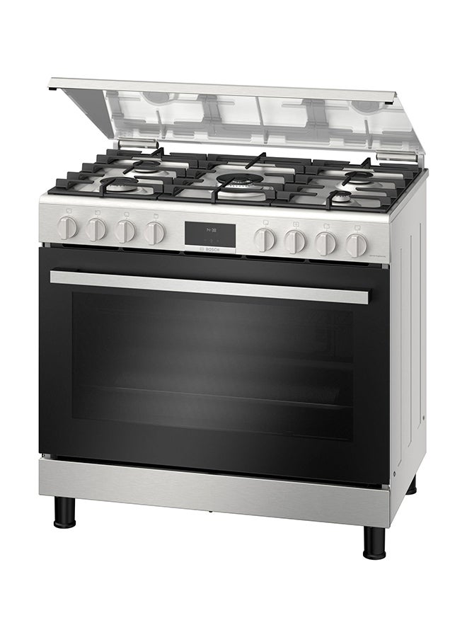 BOSCH Freestanding 5-Burner Gas Flame Failure Safety HGX5H0Q59M Stainless Steel/Black - Image 1