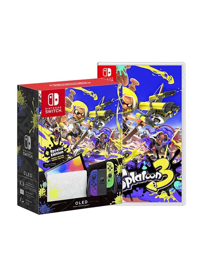 Nintendo Switch OLED The Splatoon 3 Edition plus Splatoon 3 game - Image 2
