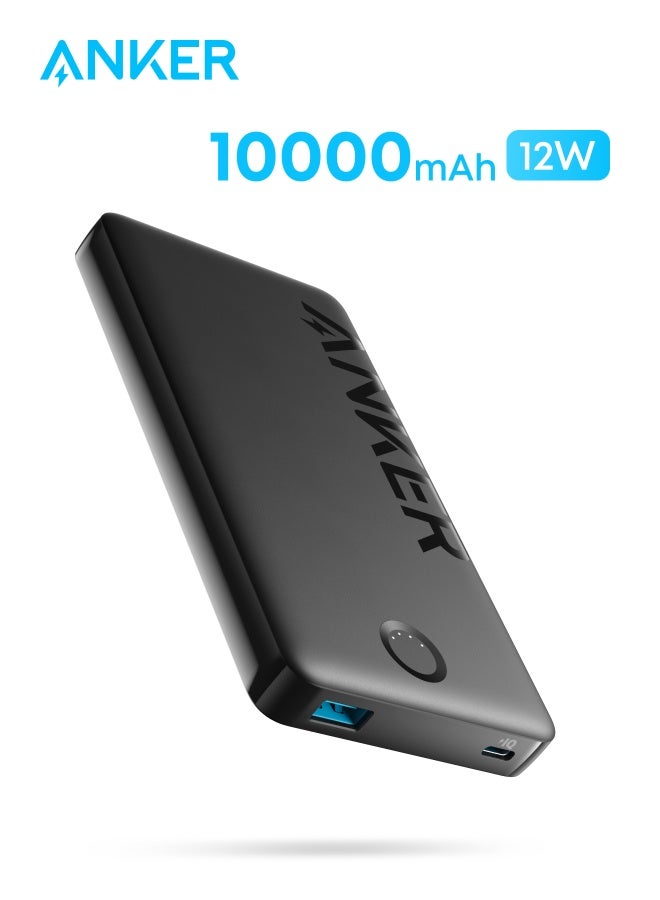 Anker 323 USB-C Power Bank, 10,000mAh Portable Charger (PowerCore PIQ), High-Capacity Battery Pack for iPhone 16/15/14 Series, Samsung, Huawei, Xiaomi, Redmi, Vivo, Oppo, iPad, Apple Watch and More Black  - Image 1