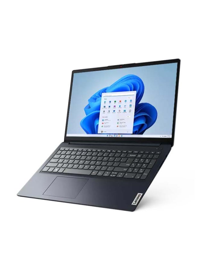 Lenovo - Lenovo Ideapad 1 Laptop, Intel Celeron N4020, 15.6 Inch FHD, 256GB SSD, 8GB RAM, Intel HD Graphics, Windows 11 - English/Arabic Blue - Image 1