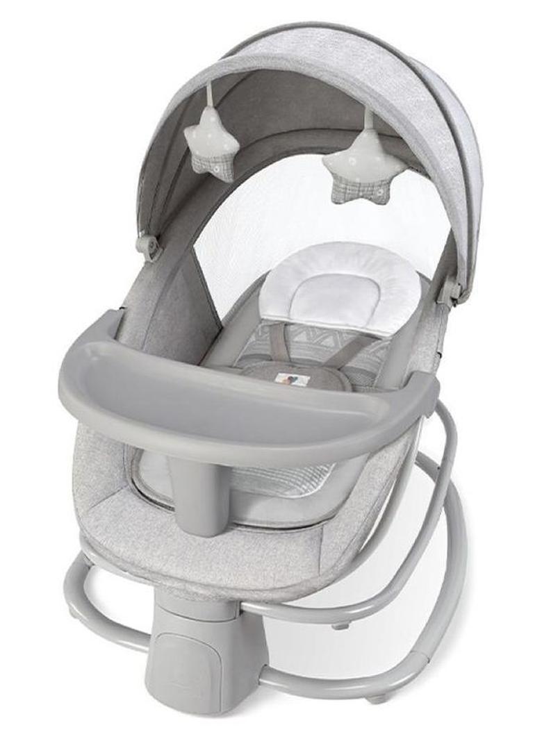 ماستيلا مهد أطفال فاخر متعدد الوظائف 4 في 1 مزود بشبكة ناموسية مدمجة - Image 1