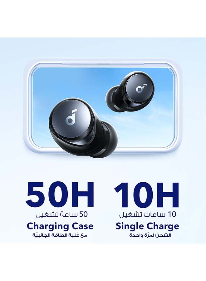 Soundcore Space A40 Adaptive Active Noise Cancelling Wireless Earbuds, Reduce Noise By Up to 98%, Ultra Long 50H Playtime, 10H Single Playtime, Hi-Res Sound, Comfortable Fit, Wireless Charge Black - Image 2