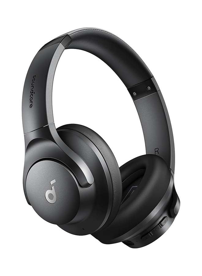 ساوند كور سماعات رأس Q20i Hybrid Active Noise Cancelling قابلة للطي، بلوتوث لاسلكي فوق الأذن، وقت تشغيل ANC طويل 40 ساعة، صوت عالي الدقة، صوت جهير كبير، تخصيص عبر تطبيق، وضع الشفافية - Image 2