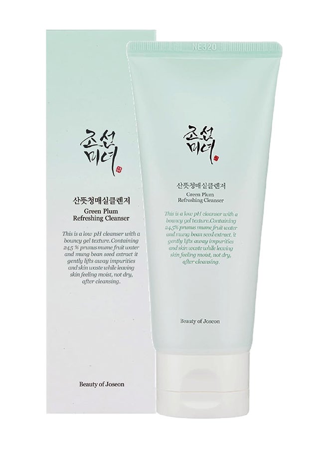 Beauty of Joseon Green Plum Refreshing Cleanser Gel Type Deep Pore Cleansing, Acne Face Wash, Blackhead Remover for All Skin Types, Korean Skincare 100ml, 3.38 fl.oz Clear  - Image 1