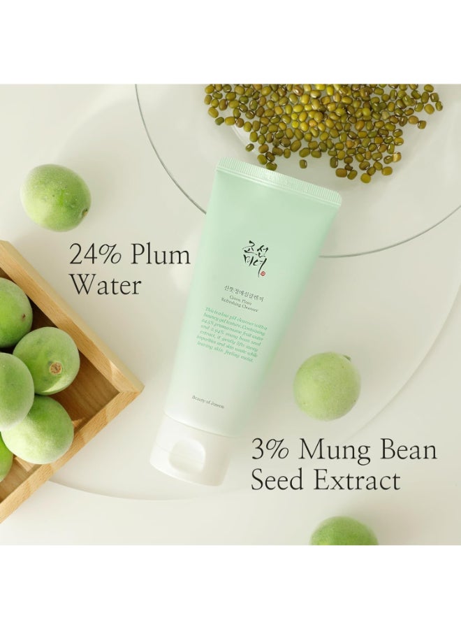Beauty of Joseon Green Plum Refreshing Cleanser Gel Type Deep Pore Cleansing, Acne Face Wash, Blackhead Remover for All Skin Types, Korean Skincare 100ml, 3.38 fl.oz Clear  - Image 3