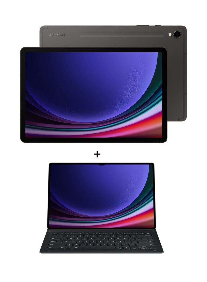 Samsung Galaxy Tab S9 Graphite 8GB RAM 128GB 5G With Cover Keyboard Slim - Middle East Version - Image 1