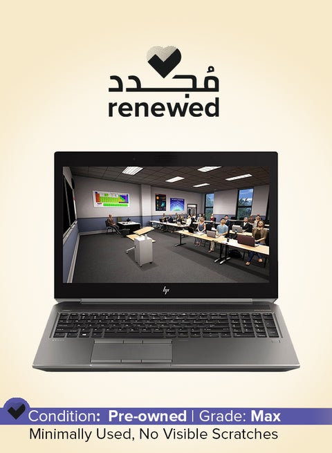 Renewed - ZBOOK 15 (G6) Laptop With 15.6-Inch FHD Display,Core I7-9850H/32GB RAM/512GB SSD/NVIDIA QUADRO T2000/Windows 11 Silver