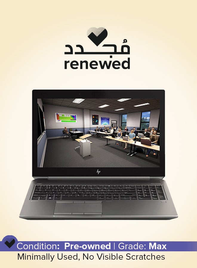 Renewed - ZBOOK 15 (G6) Laptop With 15.6-Inch FHD Display,Core I7-9850H/32GB RAM/512GB SSD/NVIDIA QUADRO T2000/Windows 11 Silver
