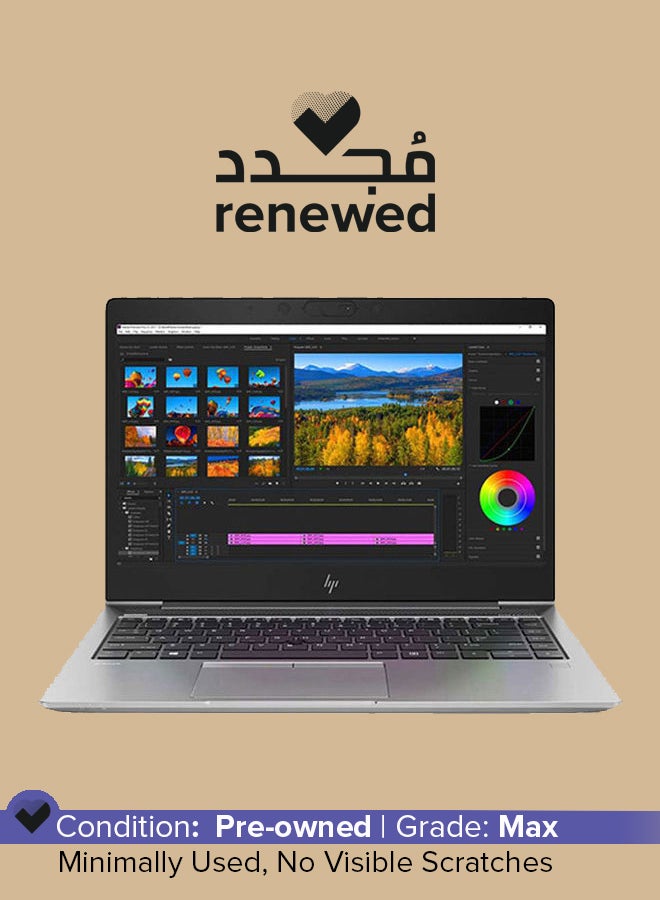 HP Renewed - ZBook 15u G5 Laptop With 15.3-Inch Display, Intel Core i7-8th Gen/16GB RAM/512GB SSD/2GB AMD Radeon Pro Graphics/Windows 11 Grey Grey - Image 1