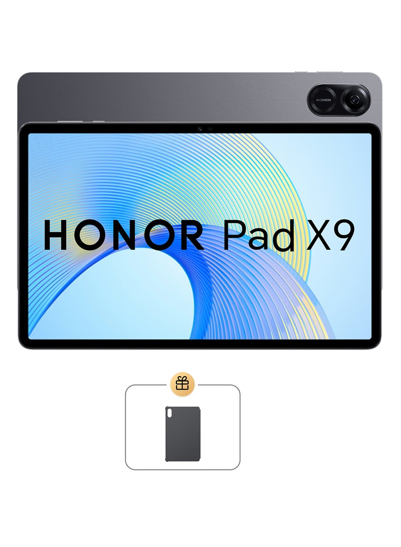 هونور Pad X9، شاشة 11.5 بوصة، رمادي فلكي، 4 جيجابايت رام، 128 جيجابايت واي فاي - إصدار الشرق الأوسط مع غطاء قابل للطي - Image 1