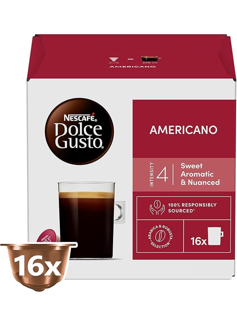 Nescafe Dolce Gusto Americano Coffee 16 Capsules 136grams - Image 1