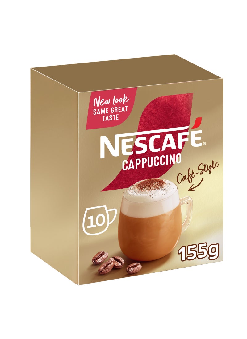 قهوة جولد كابتشينو ميكس 10 ظرف