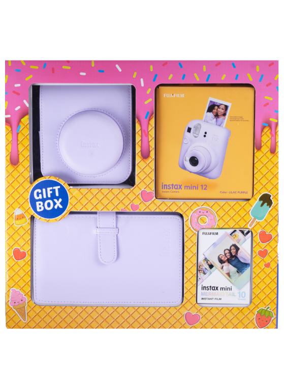 فوجي فيلم كاميرا Instax Mini 12 للأفلام الفورية مع صندوق هدايا - Image 1