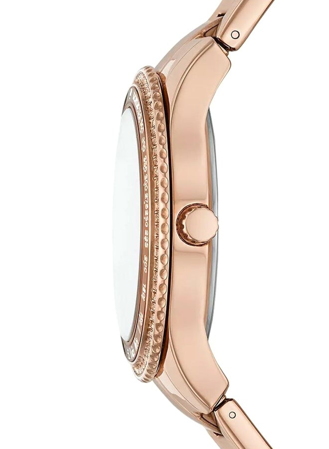 FOSSIL Women's Analog Round Shape Stainless Steel Wrist Watch ES5109 - 37 Mm  - Image 3