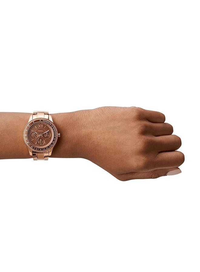 FOSSIL Women's Analog Round Shape Stainless Steel Wrist Watch ES5109 - 37 Mm  - Image 2